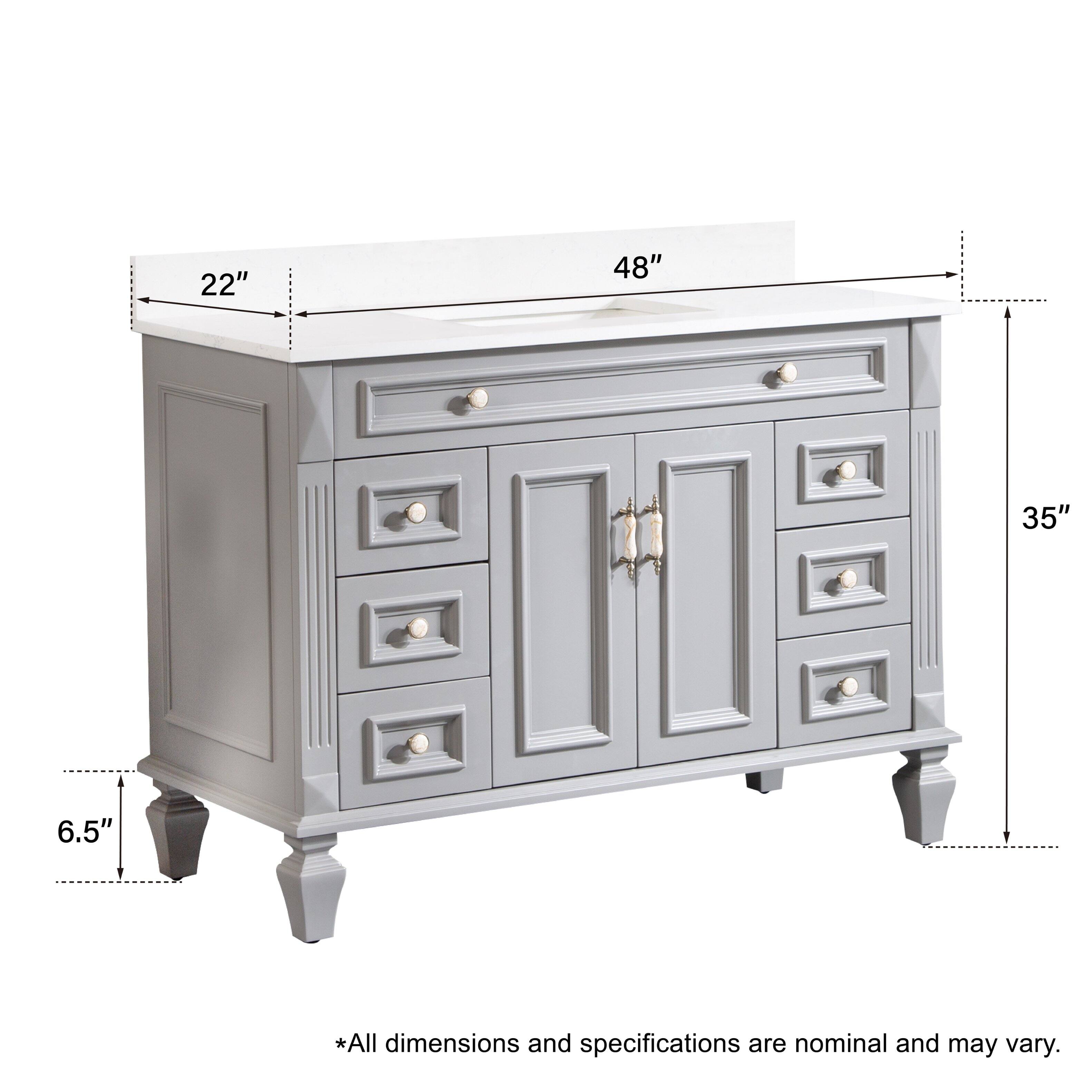 22" 48" 35" 6.5" *All dimensions and specifications are nominal and may vary.