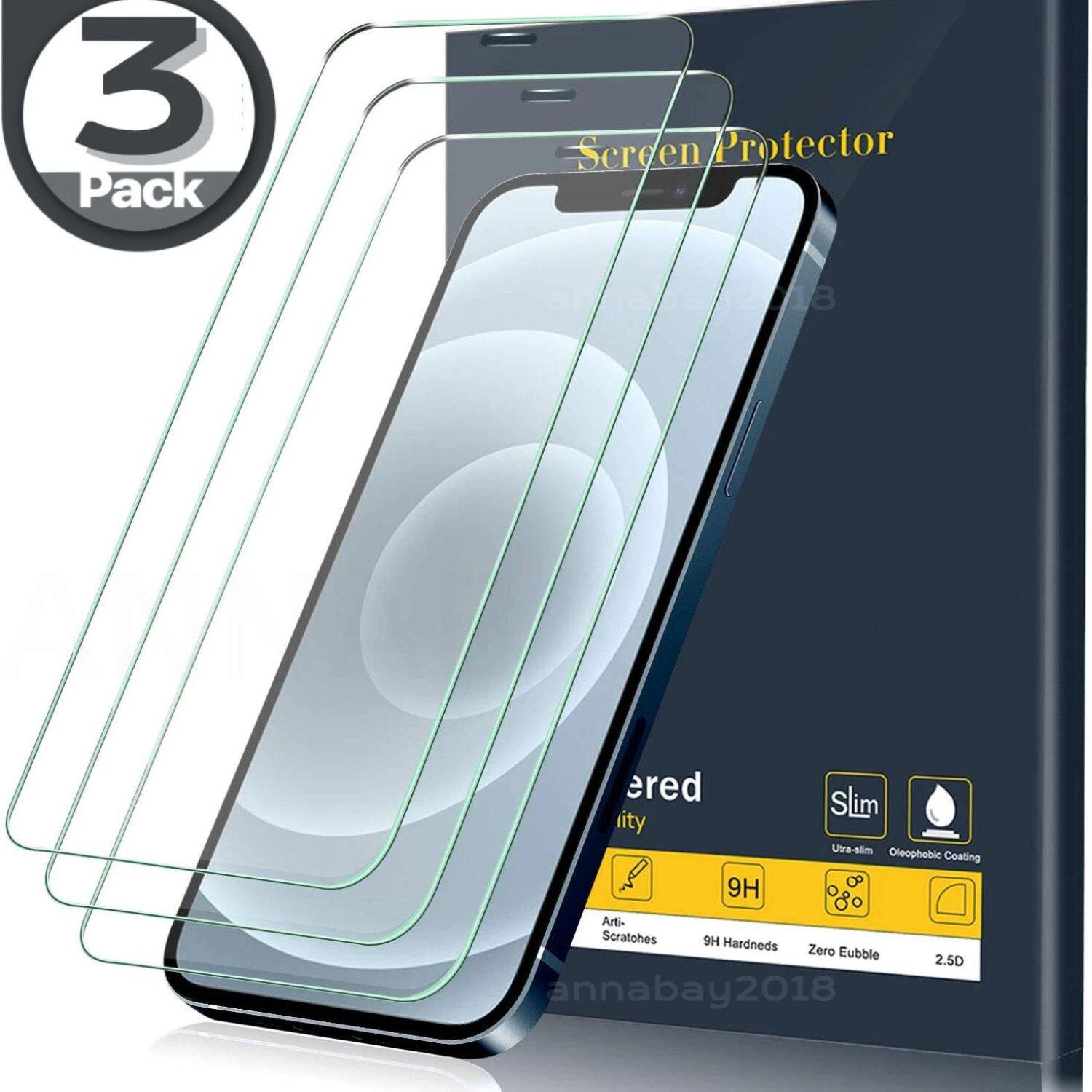3 Pack Screen Protector

- Slim
- Ultra-slim
- Oleophobic Coating
- 9H Hardness
- Anti-Scratches
- Zero Bubble
- 2.5D

annabay2018