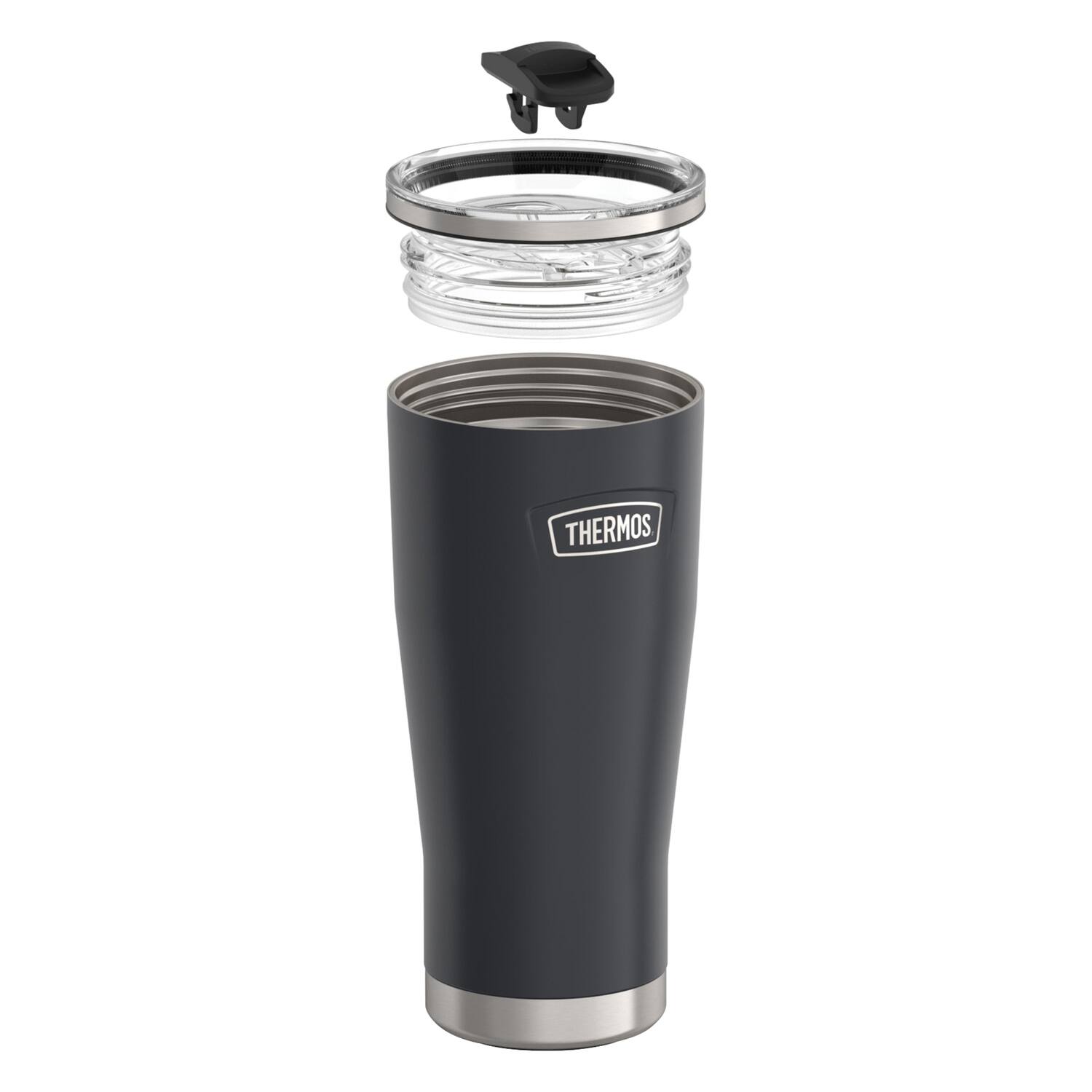 Angle. Thermos - Thermos 24. oz Icon Insulated Stainless Steel Tumbler - Granite - Granite.