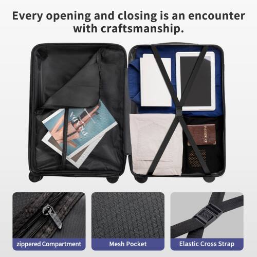Every opening and closing is an encounter with craftsmanship.

- zippered Compartment
- Mesh Pocket
- Elastic Cross Strap