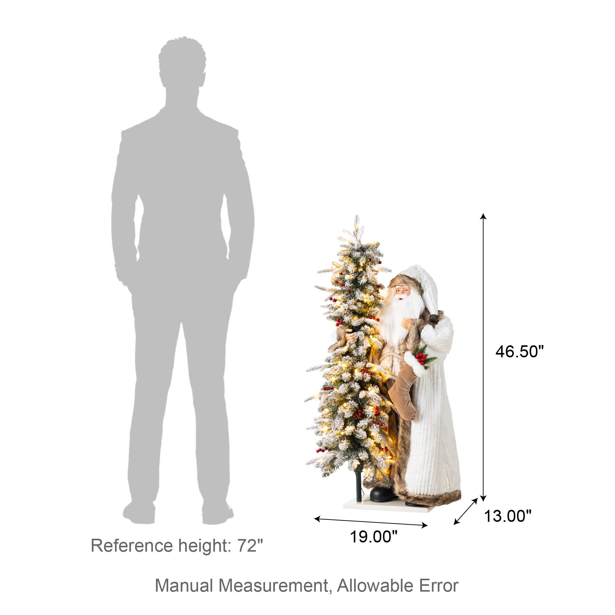 46.50"  
Reference height: 72"  
19.00"  
13.00"  
Manual Measurement, Allowable Error