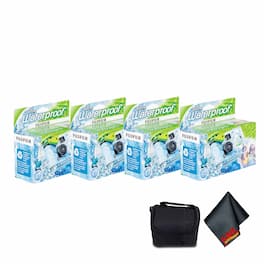 Fujifilm - 4xFUJIFILM QuickSnap 800 Waterproof 35mm Disposable Camera (27 Exposures),Bundle