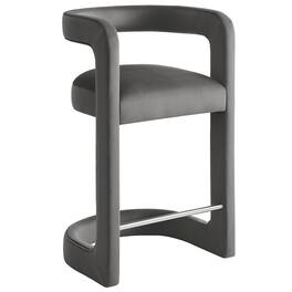 Modway - Winslow Performance Velvet Counter Stool - Gray