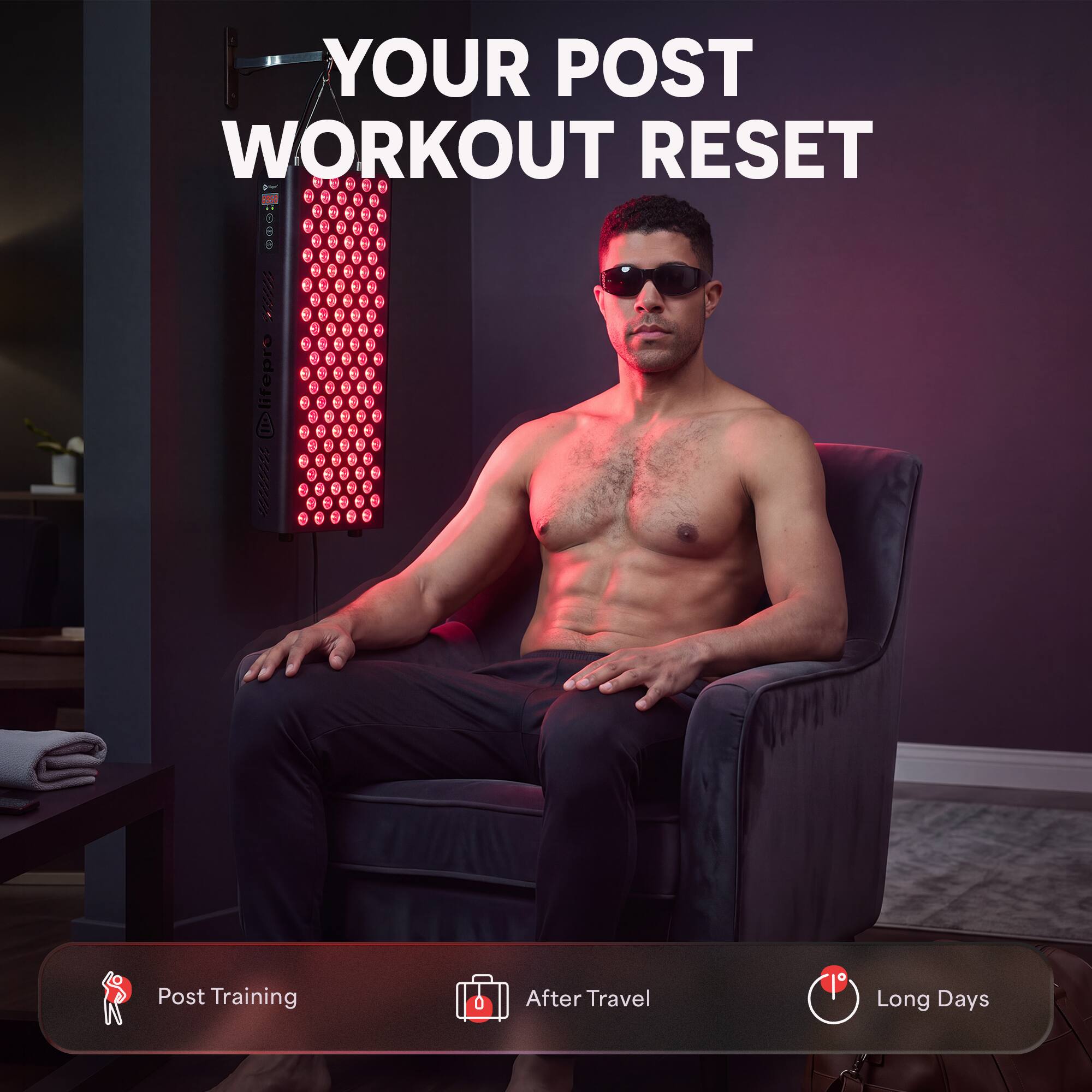 YOUR POST WORKOUT RESET

Post Training
After Travel
Long Days