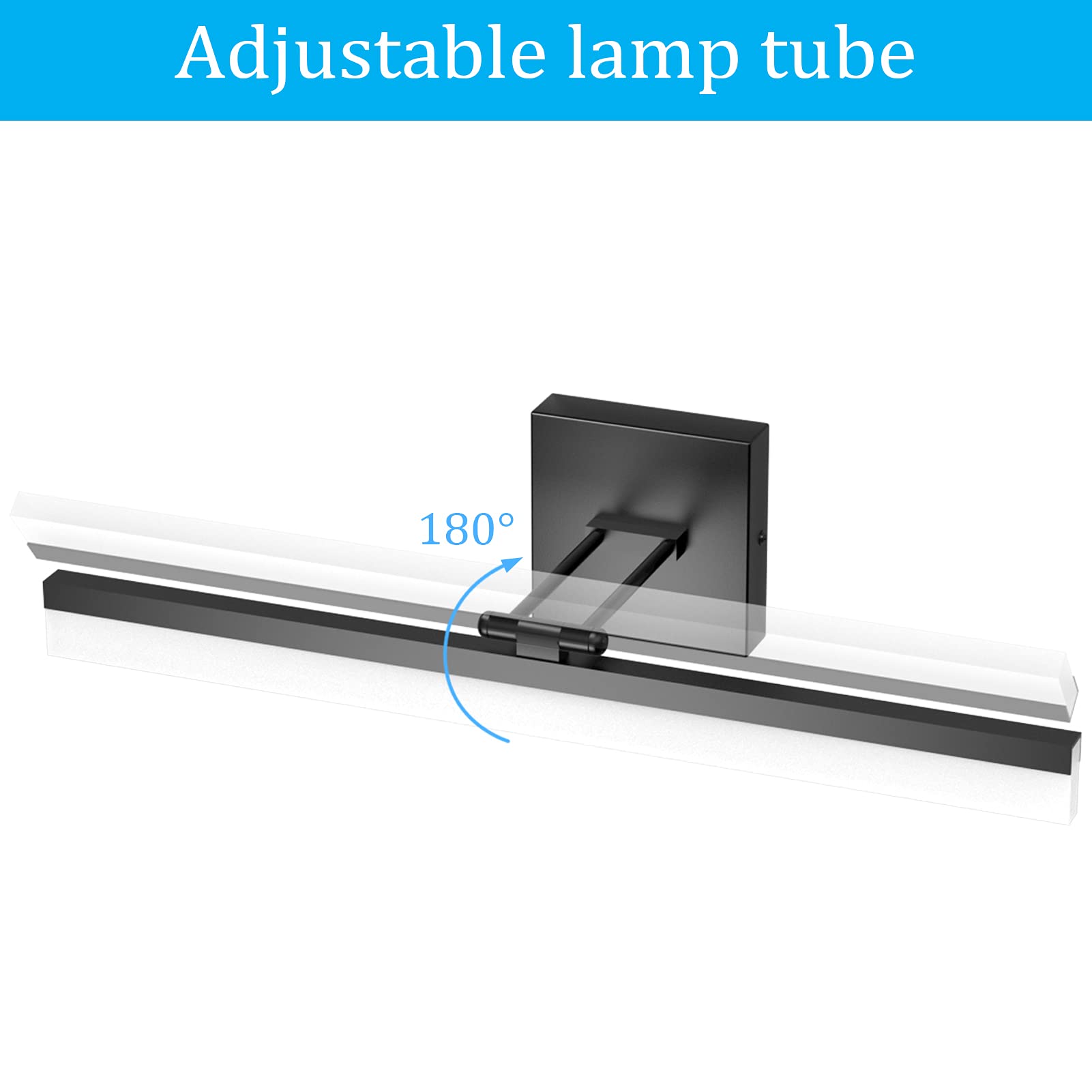 Adjustable lamp tube  
180°