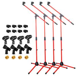 5 CORE - 5Core Tripod Mic Stand 4Pcs Adjustable Holder Floor Microphone Boom Arm-MS 080 4PC