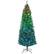 Front. Homcom - Slim Prelit Christmas Tree, Colorful DIY Sync LED Lights, Remote, Hinged Fir, Dense Tips, 12 Modes, Timer - green.