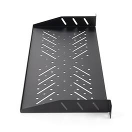 On Stage Stands - On-Stage 1U Vented Rack Shelf 19x9″ for Audio Rack Systems & Server Cabinets, Heavy-Duty Steel Platform, Integrates - Black
