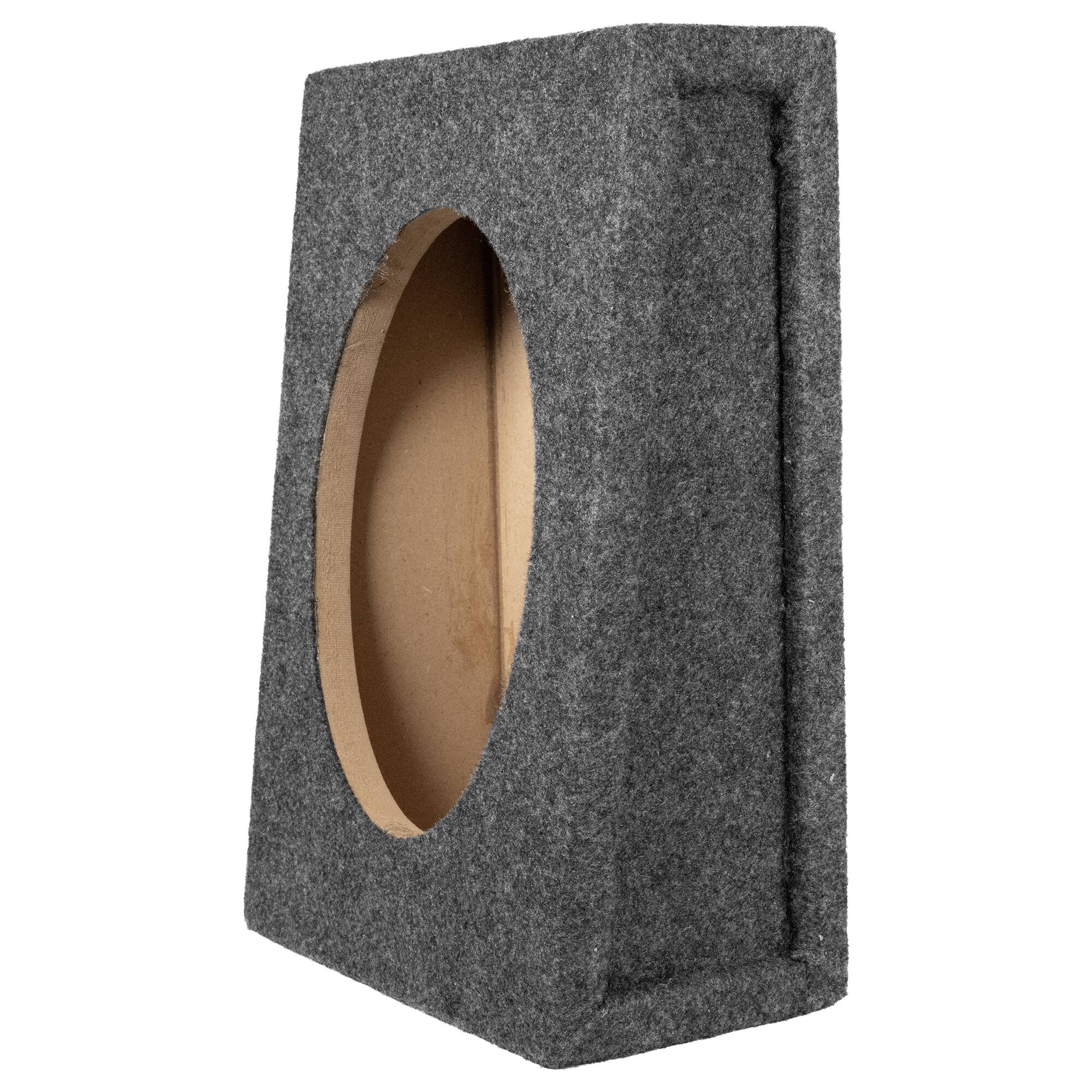 Alt View 4. QPower - QPower 6x9 Inch Vertical Speaker Box Enclosure, 5/8" MDF Car Audio, 2 Pack - Charcoal.