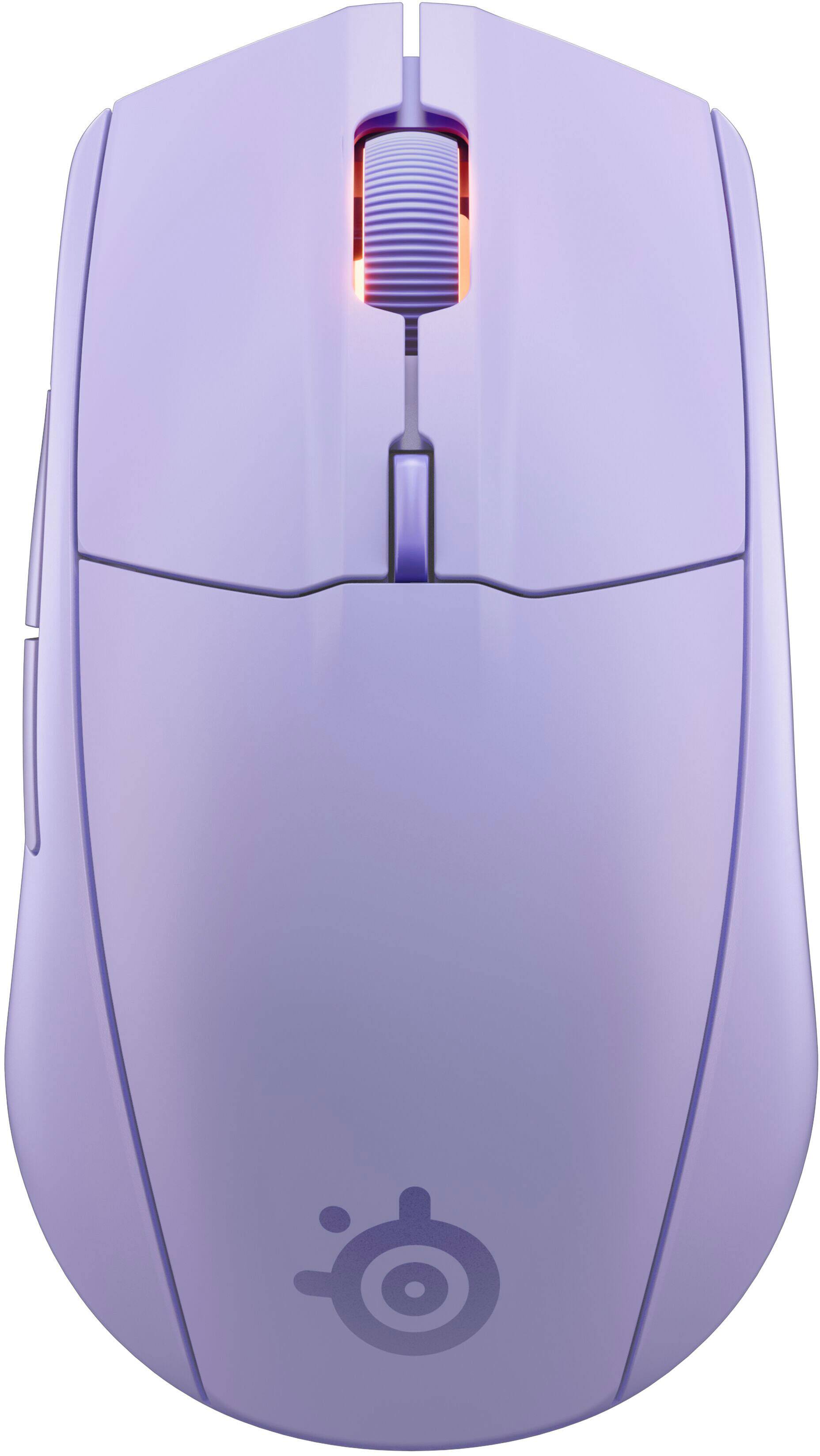 Alt View 6. SteelSeries - Rival 3 Gen 2 Wireless Optical Gaming Mouse with Ultra-fast clicks - Lavender.