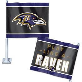 WinCraft - Baltimore Ravens Double-Sided Slogan Car Flag - Multicolor