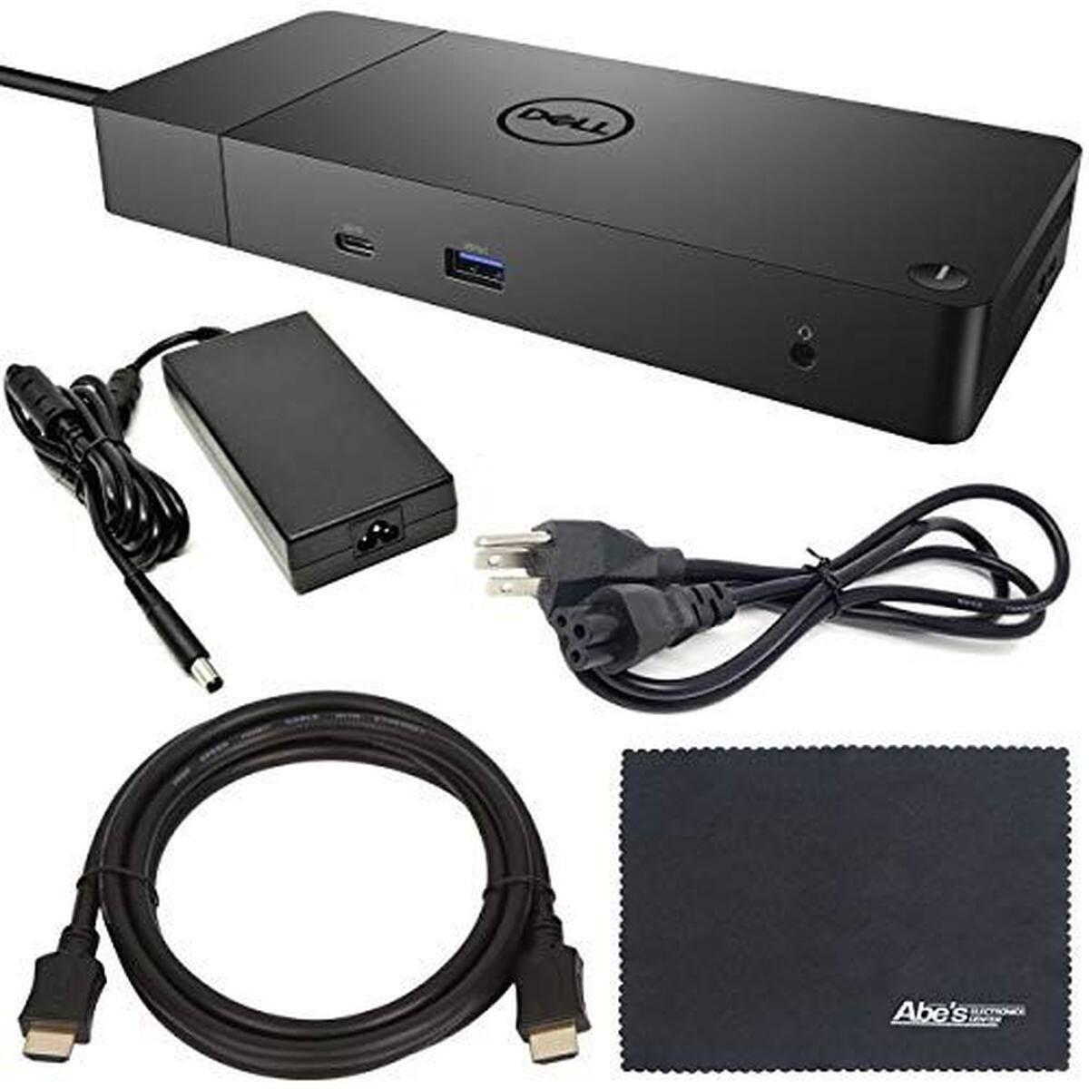 Dell - WD19 130W Docking Station 5H8CR with AOM Starter Bundle - Black