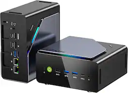 GMKtec - K12 Gaming Mini PC Oculink AMD Ryzen 7 H 255 (Upgraded 8745HS) 32GB DDR5 RAM 512GB SSD, Desktop Computer Radeon 7 - Black