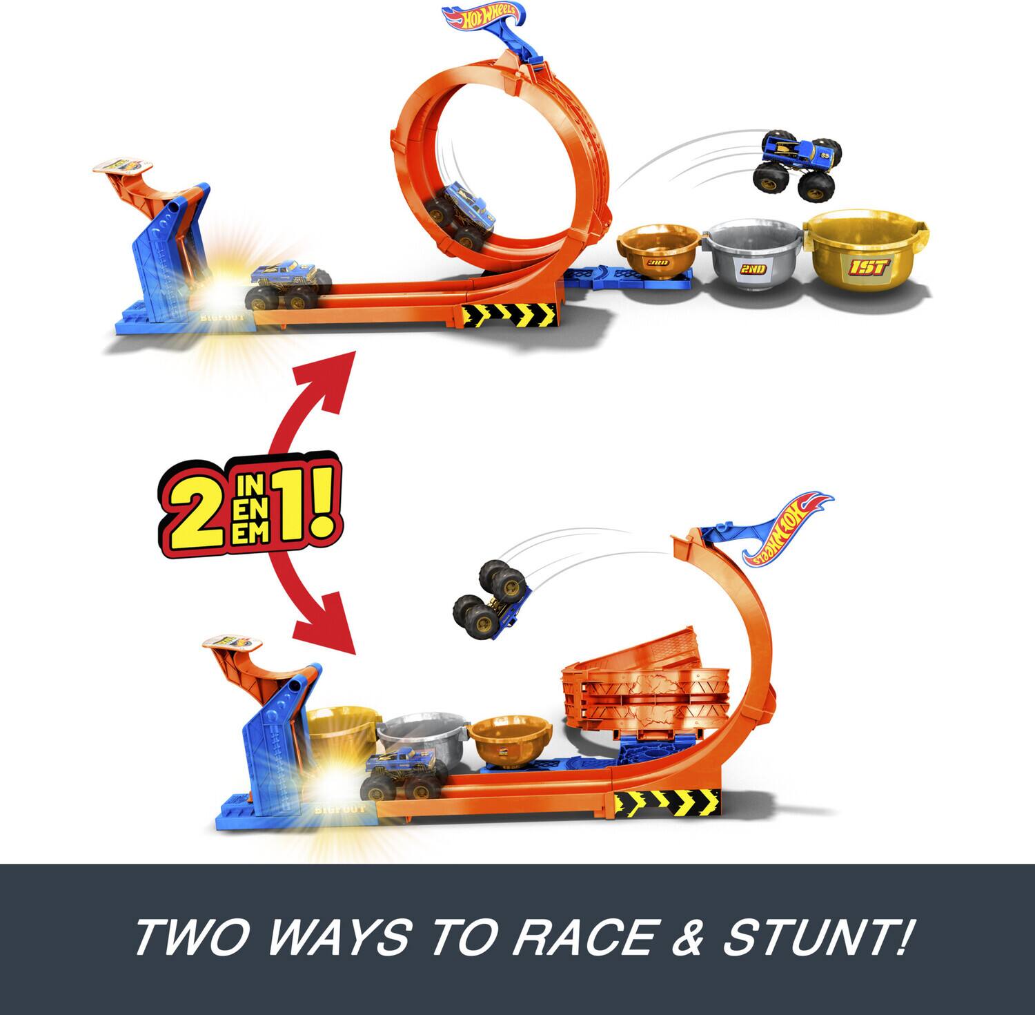 2 IN 1!  
TWO WAYS TO RACE & STUNT!
