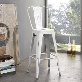 Promenade Metal Bar Side Stool by Modway - White
