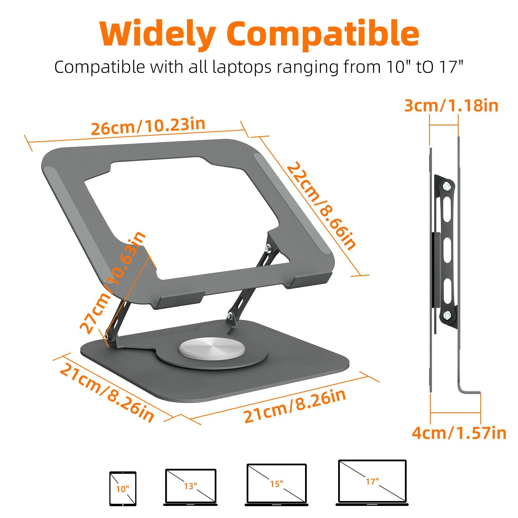 Widely Compatible  
Compatible with all laptops ranging from 10" to 17"

- 26cm/10.23in
- 22cm/8.66in
- 27cm/10.63in
- 21cm/8.26in
- 3cm/1.18in
- 4cm/1.57in

10" 13" 15" 17"