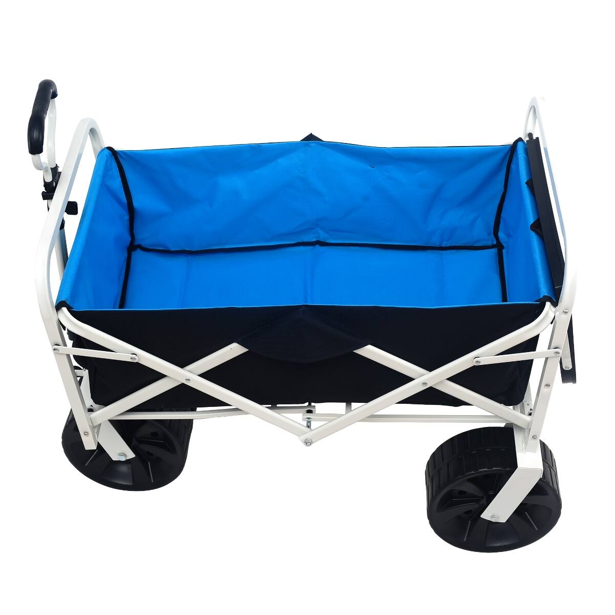 Alt View 7. Loheer - Loheer Folding Garden Wagon with Large Wheels and Side Table for Beach Shopping and Yard Work.