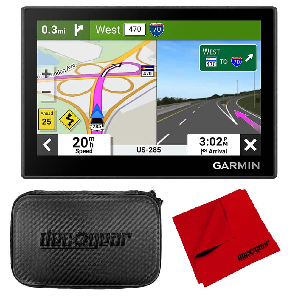 Garmin - Drive 53 GPS Navigator, Touchscreen 010-02858-00 + Hard Case Bundle