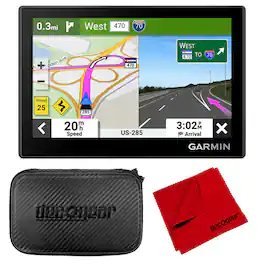 Garmin - Drive 53 GPS Navigator, Touchscreen 010-02858-00 + Hard Case Bundle