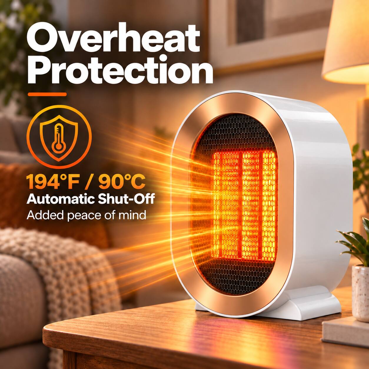 Overheat Protection

194°F / 90°C Automatic Shut-Off

Added peace of mind