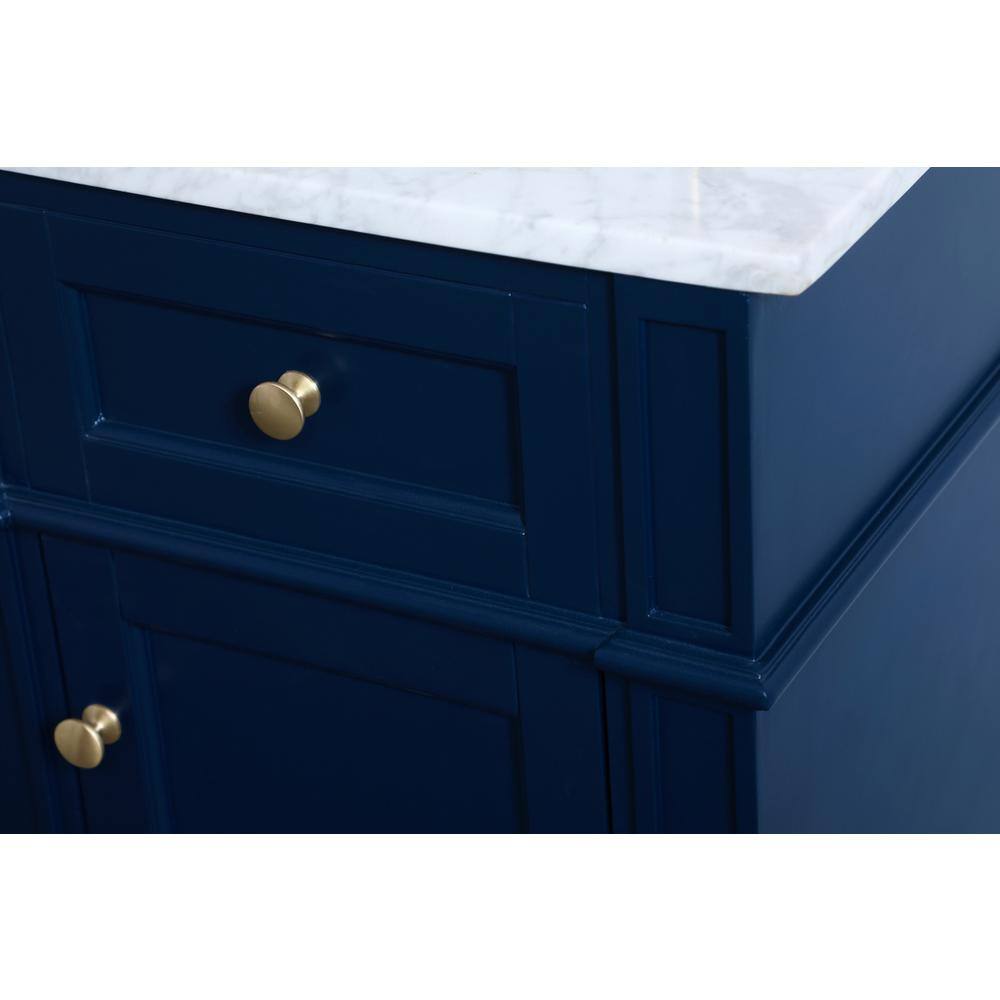 Alt View 1. Elegant Kitchen and Bath - 18 inch Single bathroom vanity in blue - Blue.