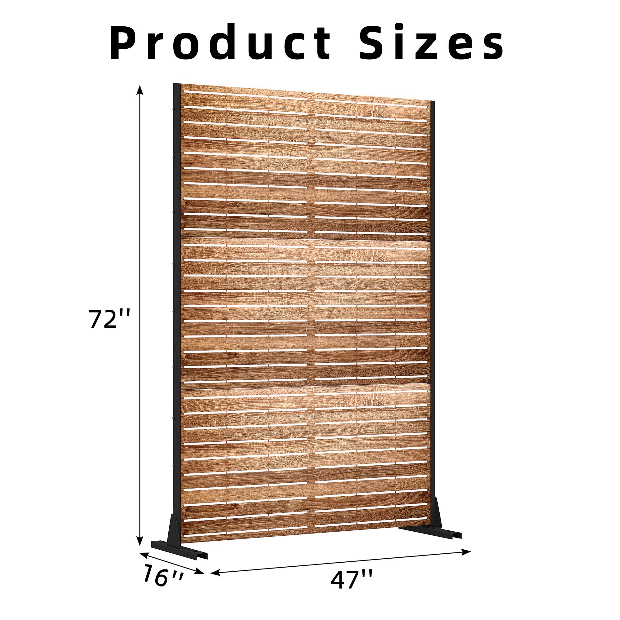 Product Sizes

72"  
47"  
16"