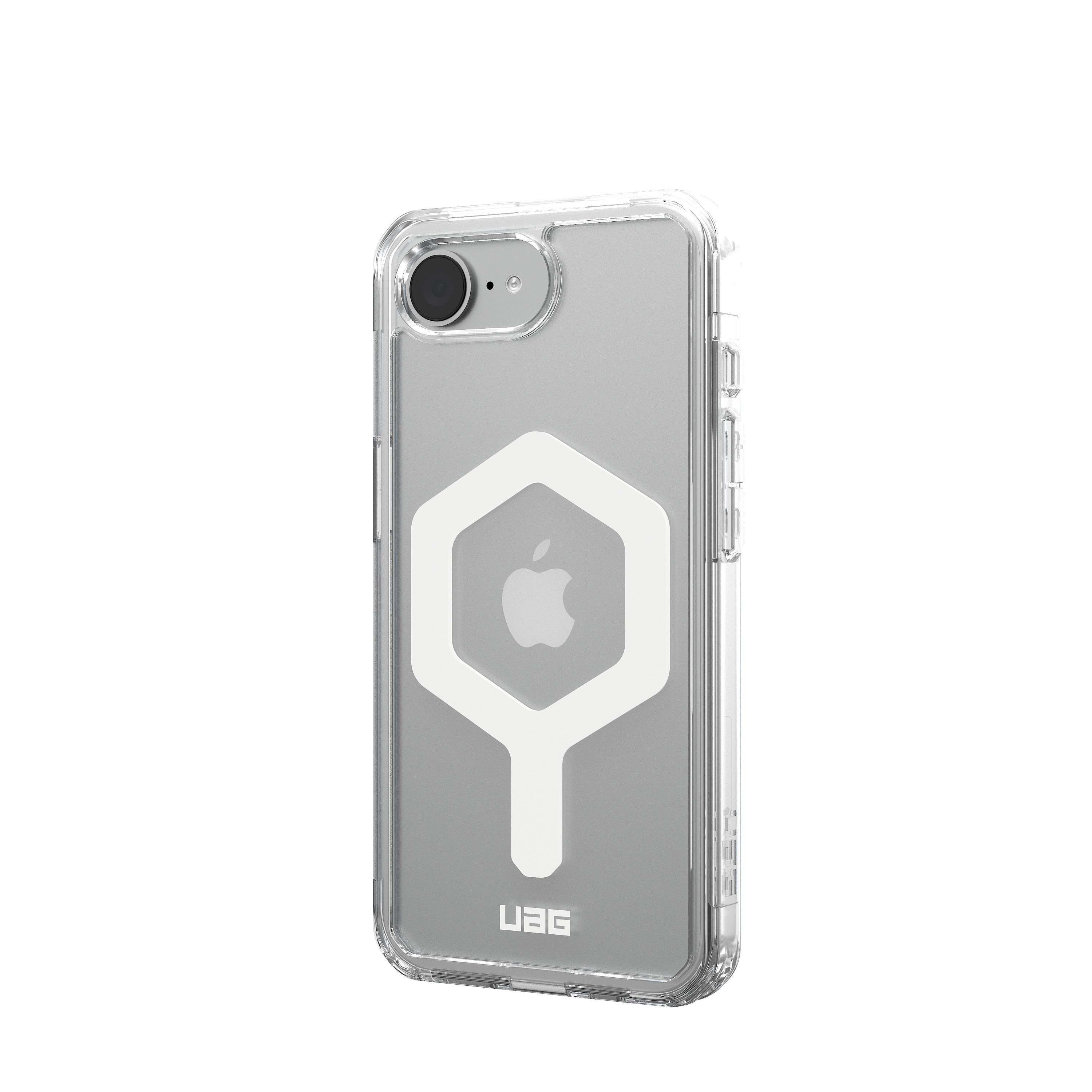 Back. UAG - Plyo Case with Magsafe for Apple iPhone 16e - Ice/White.