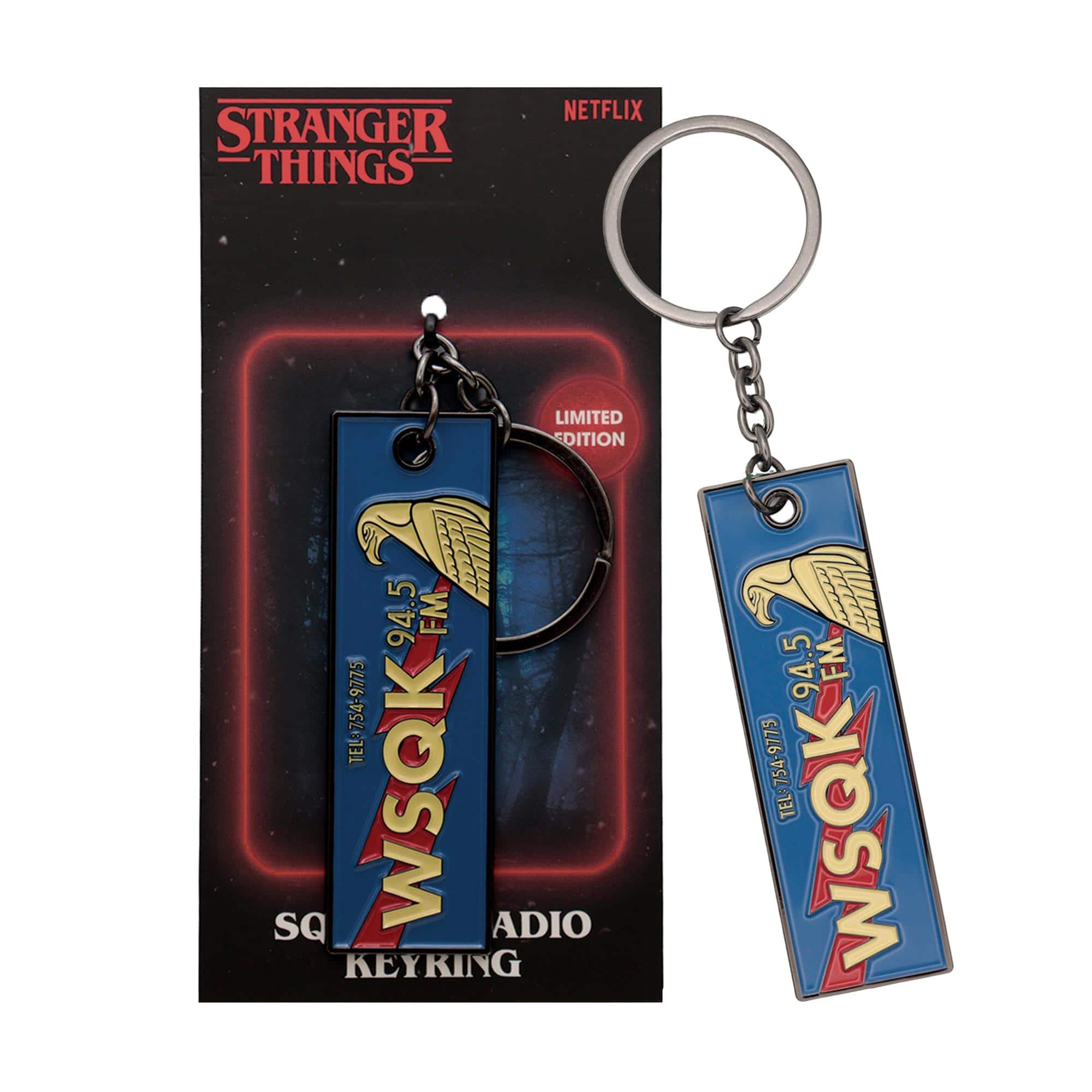 "Fanattik - Stranger Things ""The Squawk WSQK"" Limited Edition Enamel Metal Keychain - Blue" price history on PriceWatchPro