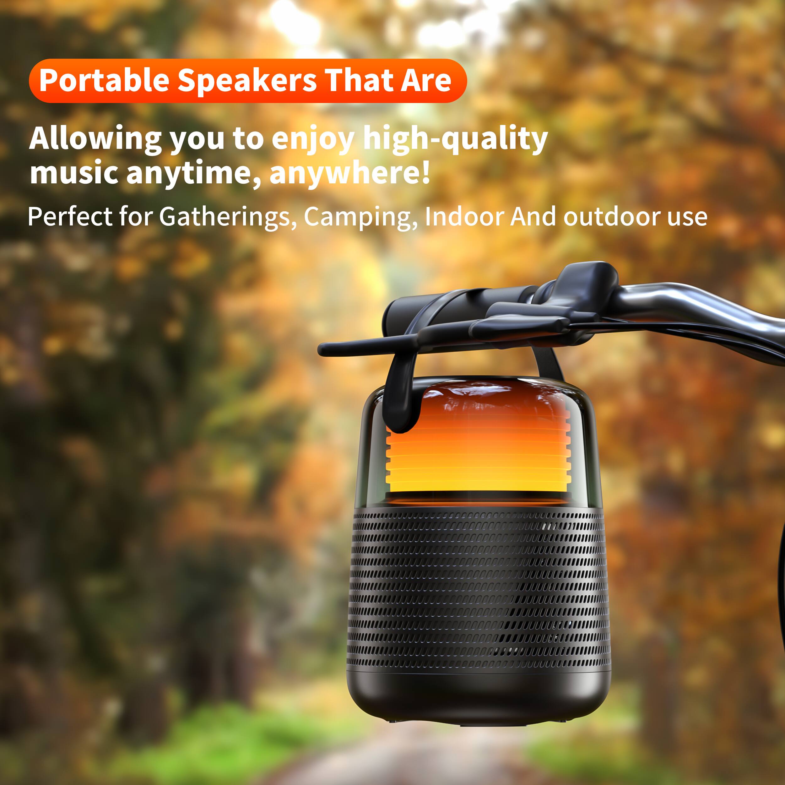 Portable Speakers That Are

Allowing you to enjoy high-quality music anytime, anywhere!

Perfect for Gatherings, Camping, Indoor And outdoor use