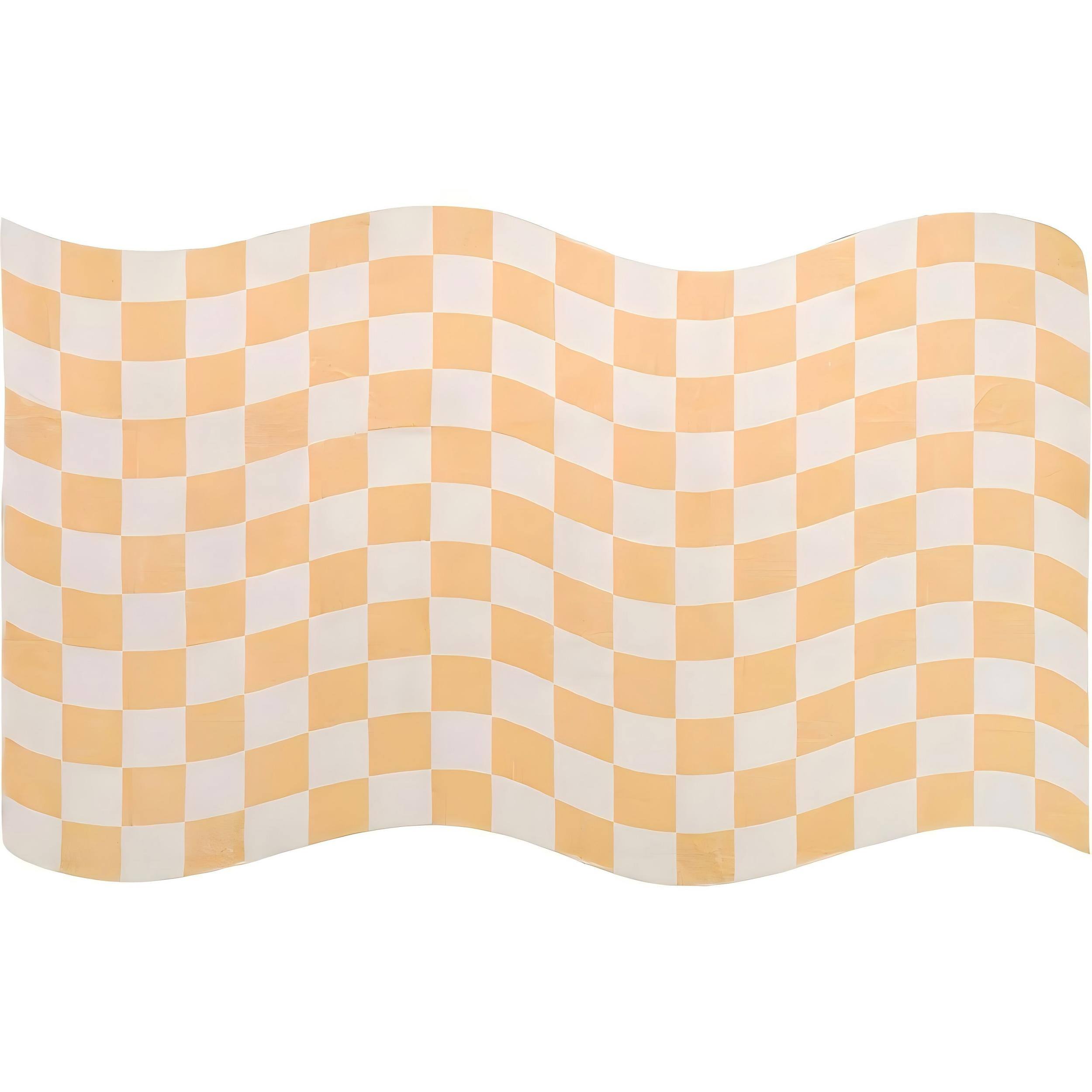 Alt View 3. Lanyspace - 5'x7' Area Rug, Washable Rugs, Non-Slip and Tear-Resistant Soft Carpet, Yellow Wavy Checkered Rug for Home Decor - Multicolor.