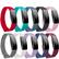 Left. StrapsCo - Rubber Pin-and-Tuck Strap Silicone Watch Band For Fitbit Inspire & Inspire HR (Short-Medium) - White.
