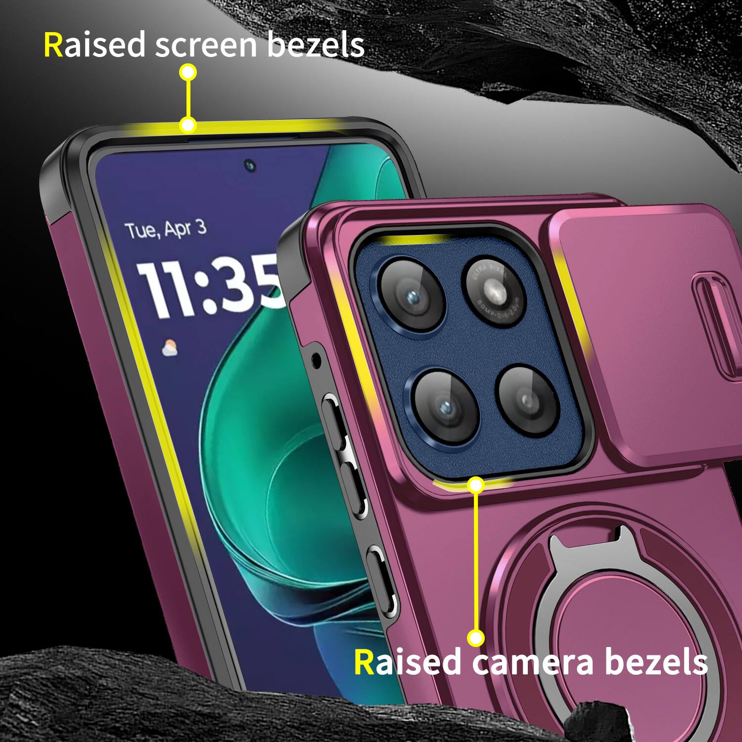 Raised screen bezels  
Tue, Apr 3 11:35  
Raised camera bezels