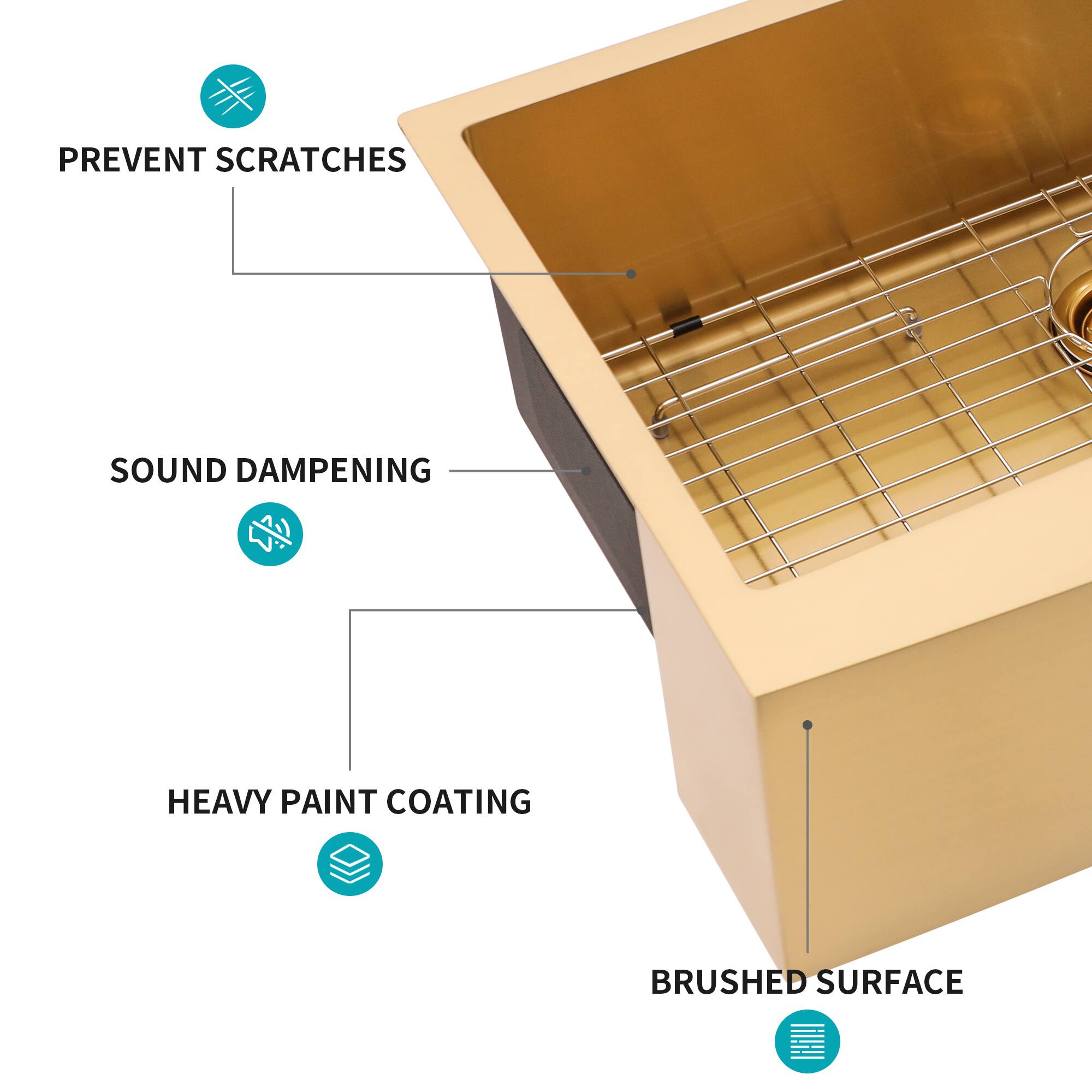 PREVENT SCRATCHES  
SOUND DAMPENING  
HEAVY PAINT COATING  
BRUSHED SURFACE