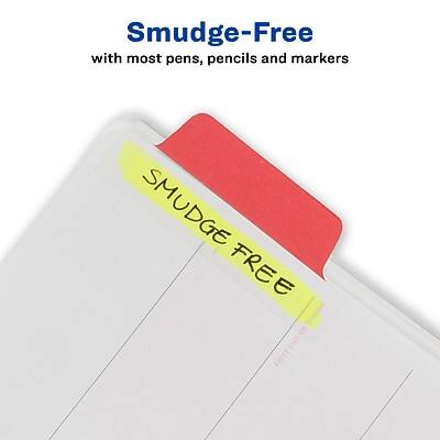 Smudge-Free with most pens, pencils and markers

SMUDGE FREE