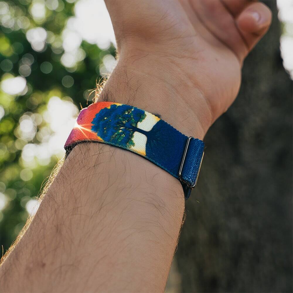 Alt View 3. ZOX - Rooted In Peace NFC Smartwatch Band, 38/40/41mm - Multicolor.