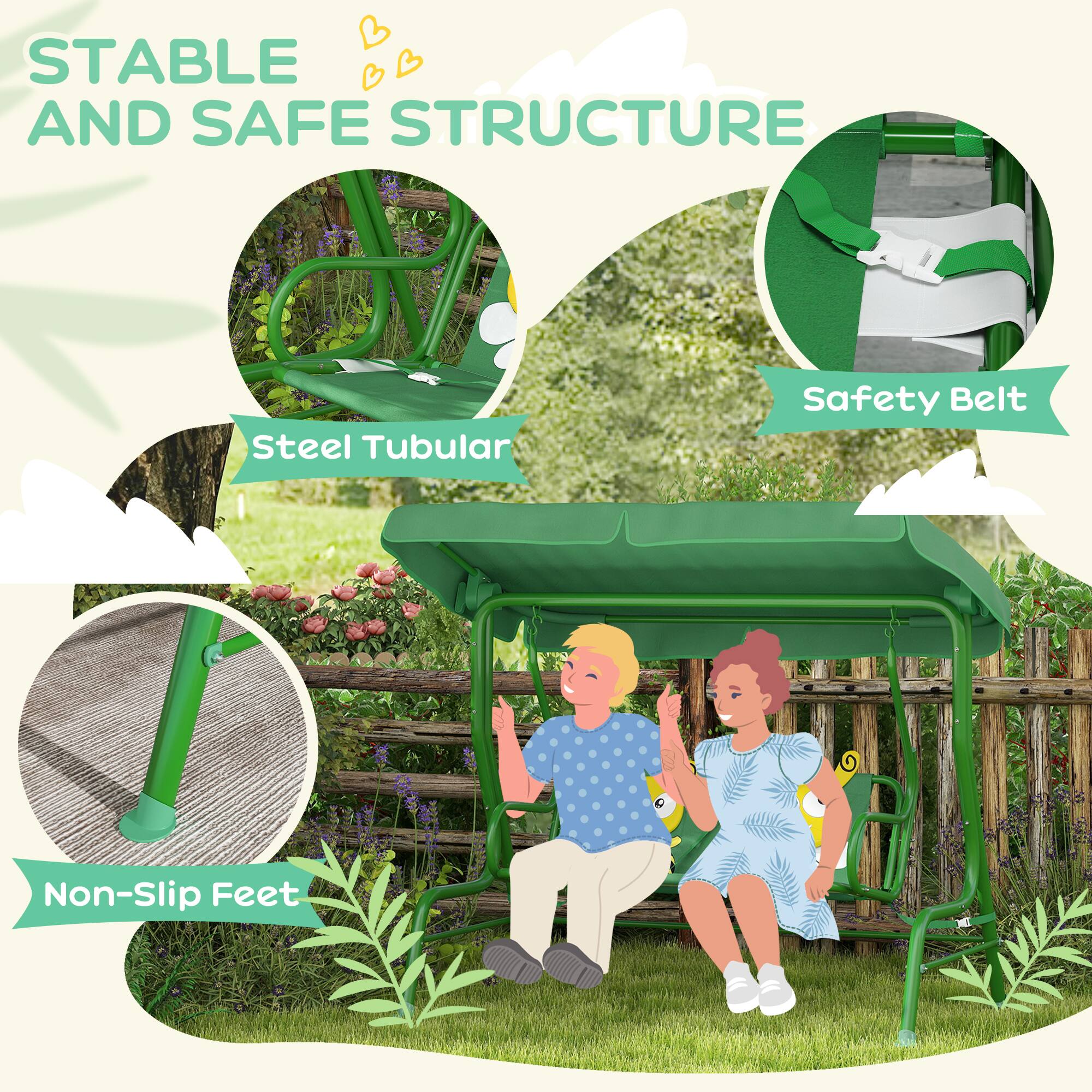 STABLE AND SAFE STRUCTURE

- Steel Tubular
- Safety Belt
- Non-Slip Feet