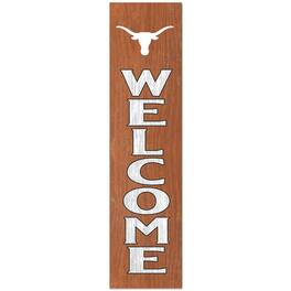 Jardine - Texas Longhorns 12'' x 48'' Welcome Outdoor Leaner - Orange