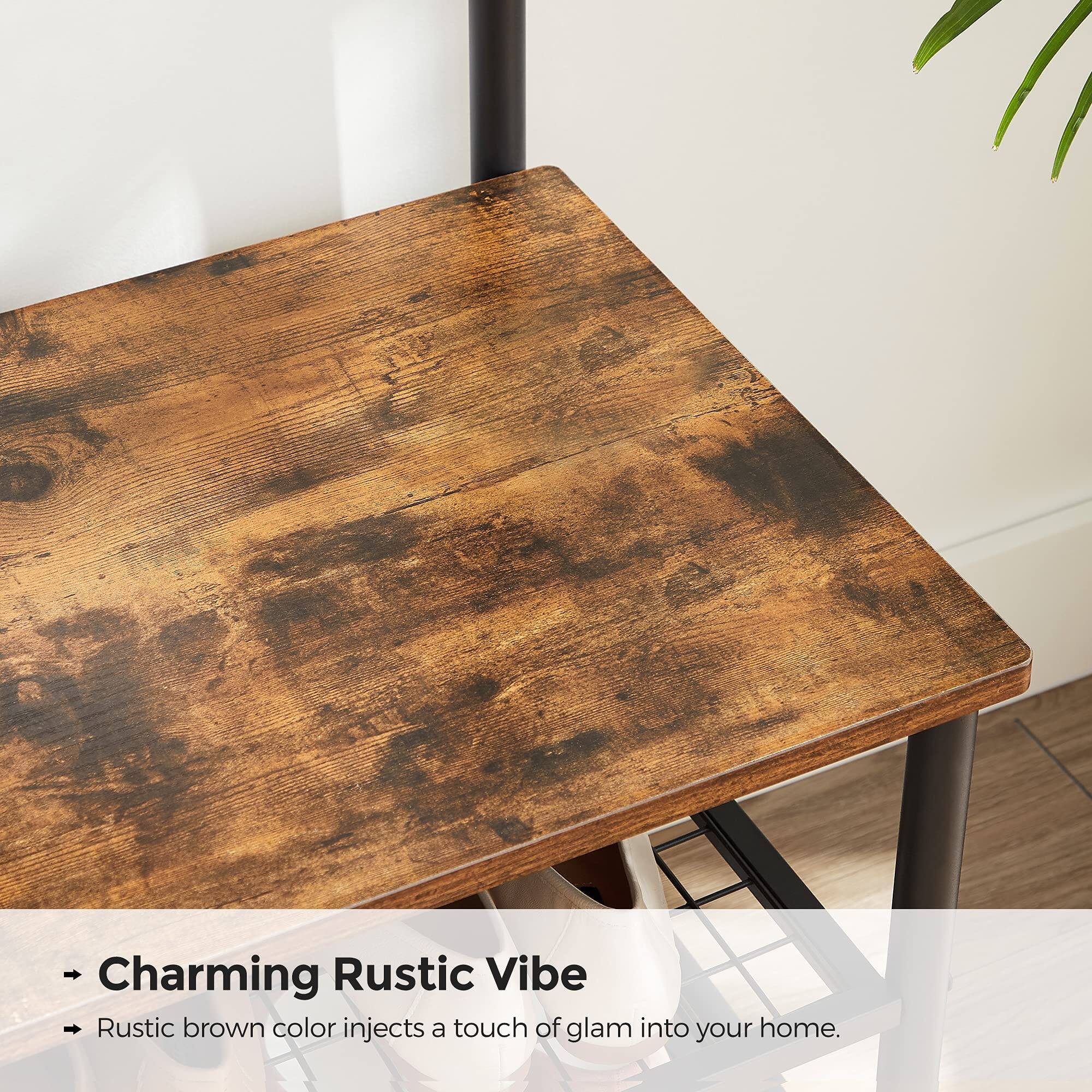 - Charming Rustic Vibe  
  Rustic brown color injects a touch of glam into your home.