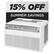 15% OFF SUMMER SAVINGS LG