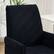 Back. GOODSILO - Adjustable Ergonomic Swivel Office Chair - Comfortable Backrest Seat for Home & Work - Black.