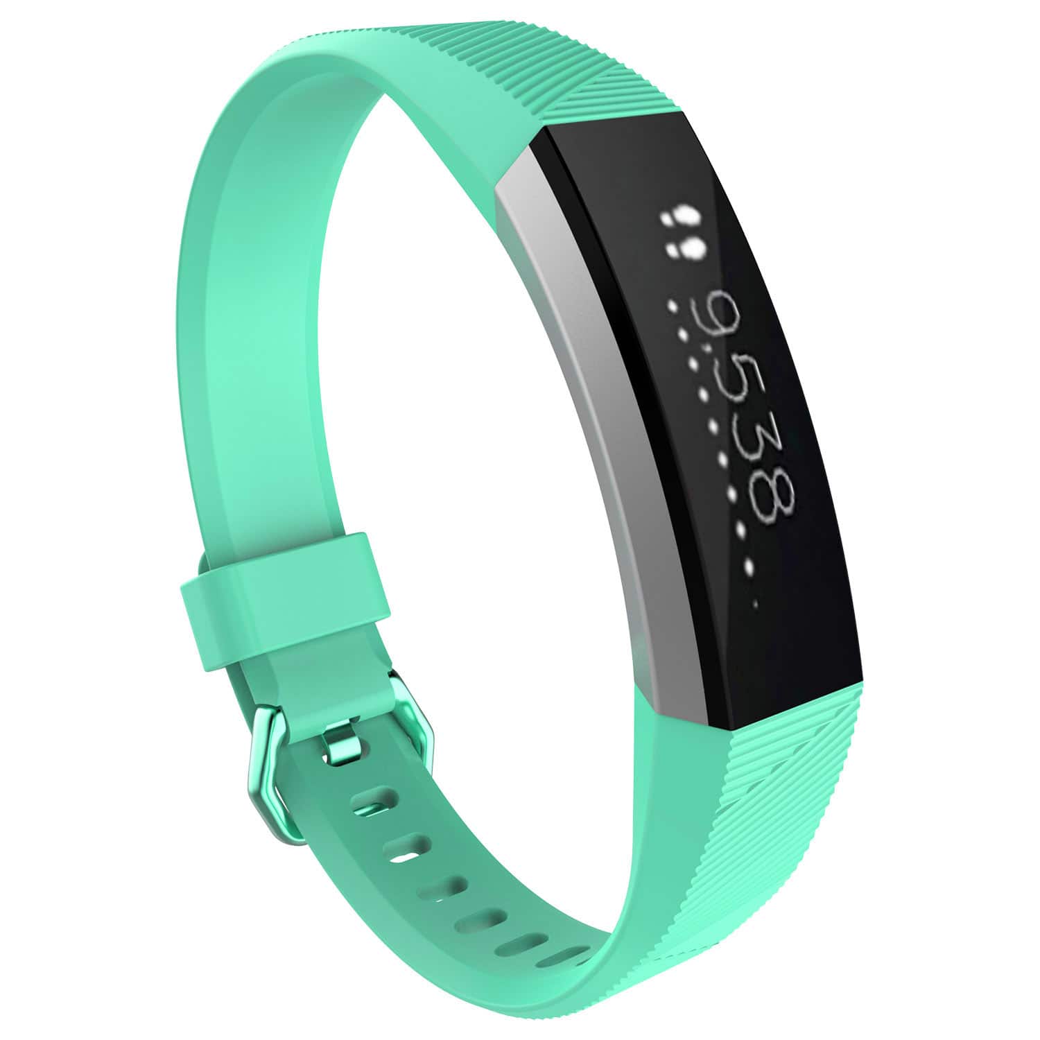 StrapsCo - Active Band Rubber Watch Strap For Fitbit Alta (Medium-Long) - Mint Green