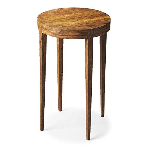 Left. Butler Specialty - Cagney Solid Wood Side Table - Light Brown.