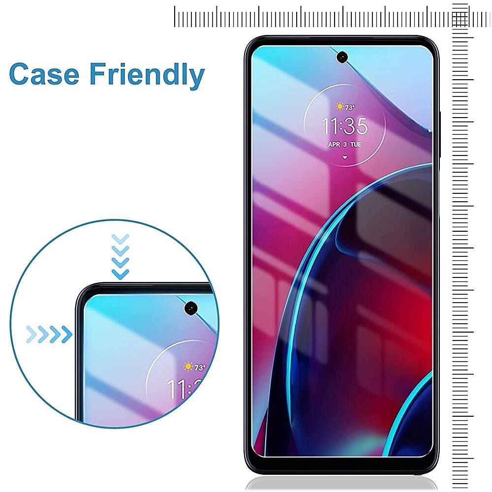 The image shows a cell phone with a case on it. The case is designed to be case friendly, which means it is compatible with the phone and provides protection. The phone is turned on and displaying the time of 11:35. The case is also described as being "case friendly," which implies that it is designed to work well with the phone and its case.