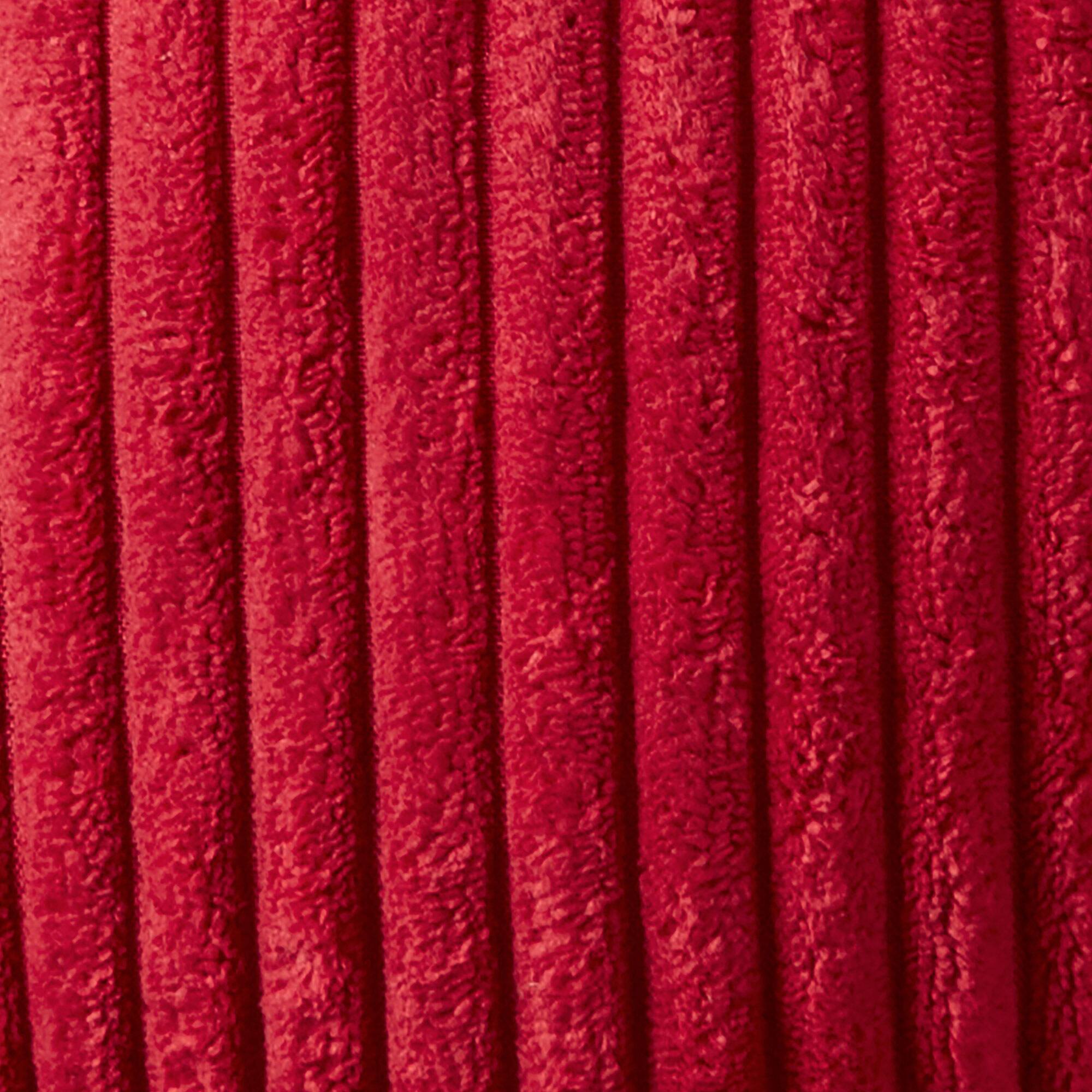 Alt View 1. Sweet Home Collection - Velvet Rocking Chair Cushion 2 Piece Tufted Non Slip Set of Upper and Lower Cushions - Red.