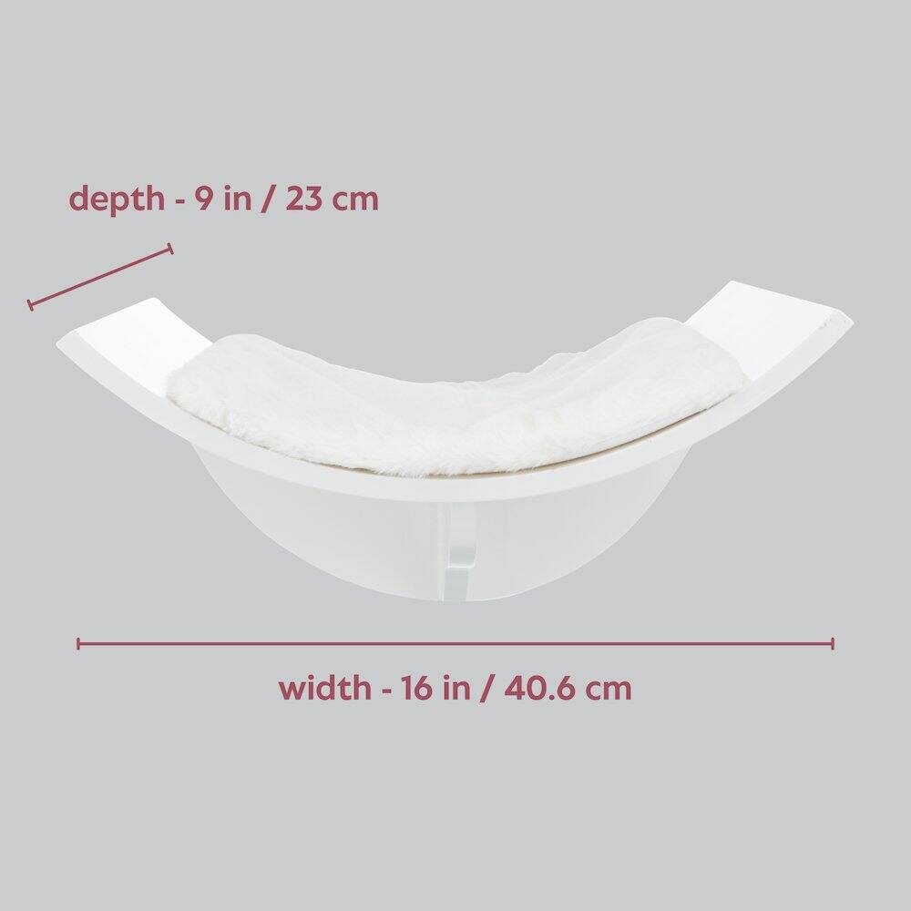 depth - 9 in / 23 cm  
width - 16 in / 40.6 cm