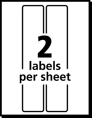2 labels per sheet