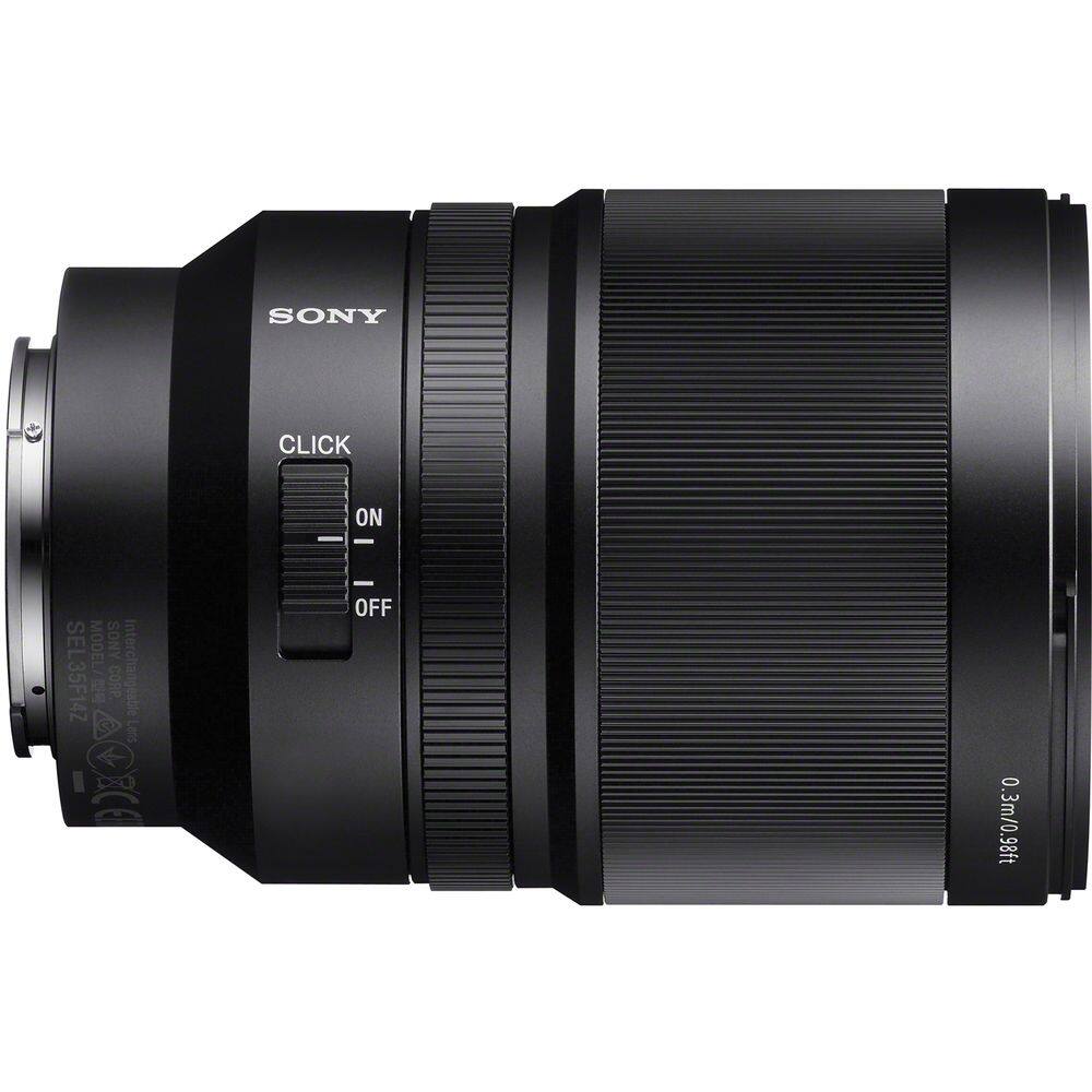 SONY CLICK ON - MODEL SONY SEL35F14Z  
CORP. Interchangeable Lens  
8 - OFF 0.3m/0.98ft