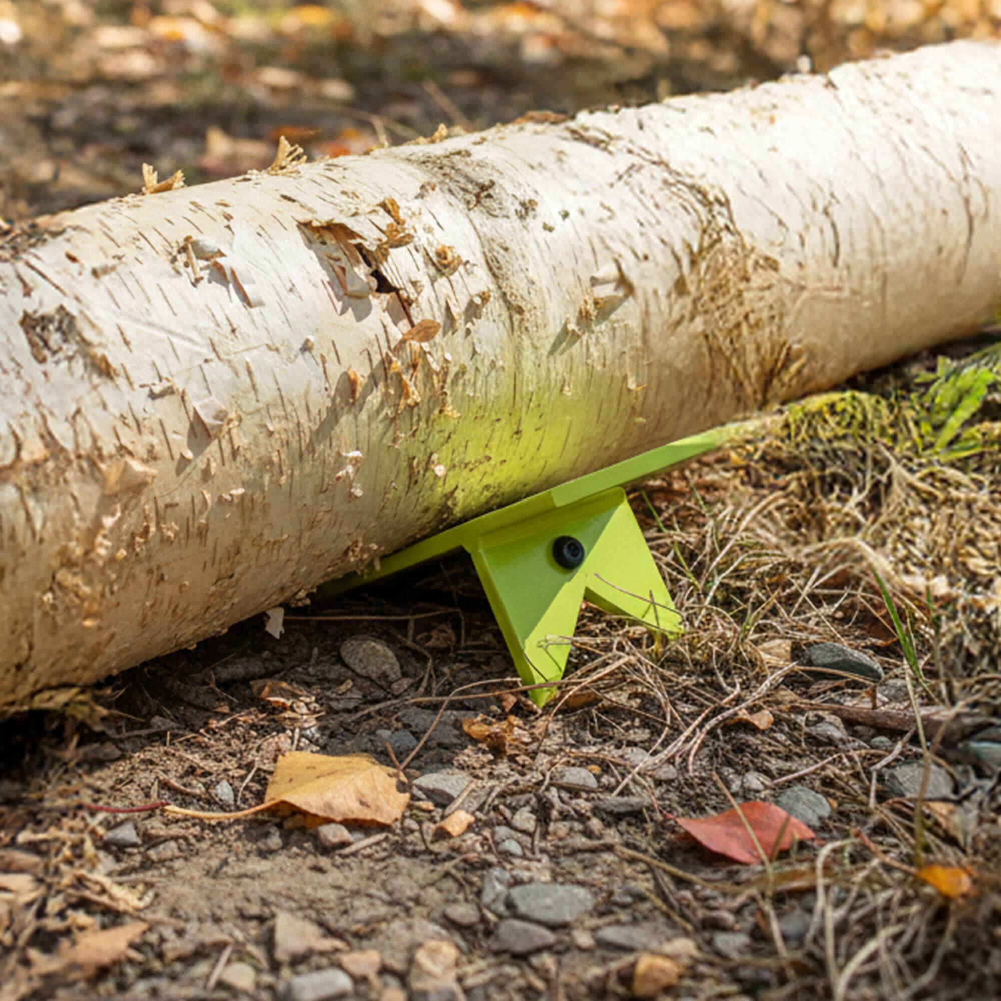 Alt View 2. Timber Tuff - Timber Tuff TMW-61 Secure Hold Compact Log Dog Pair with Attached Rope, Green - Green.