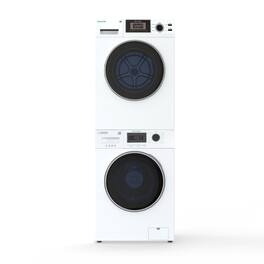 Equator - COMPACT STACKABLE LAUNDRY Washer EW 822 1.57cf + Dryer ED 866 DL 3.1cf 110V - White