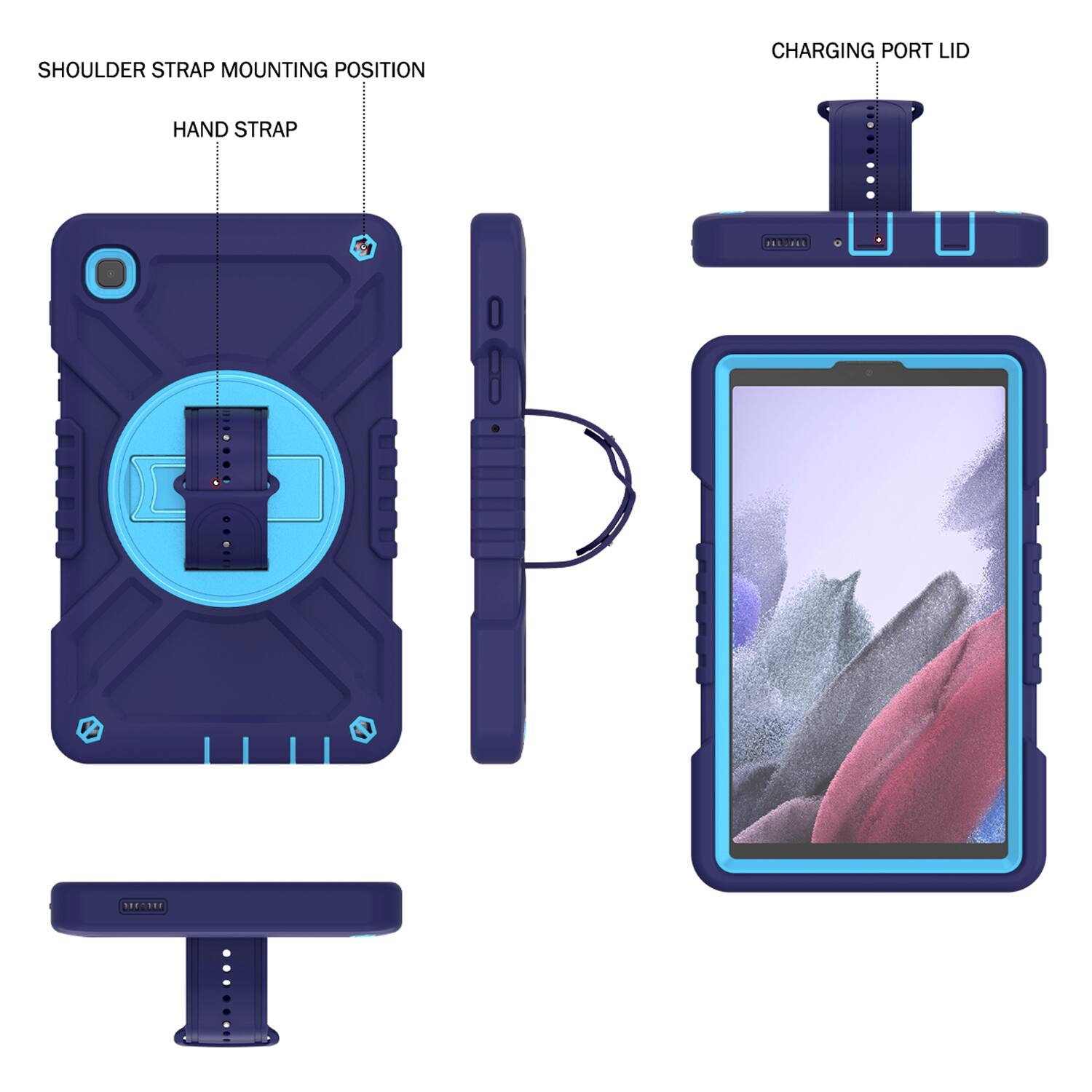 SHOULDER STRAP MOUNTING POSITION  
HAND STRAP  
CHARGING PORT LID
